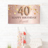 バラ金ゴールドスター40歳の誕生日 横断幕 (インサイチュ)