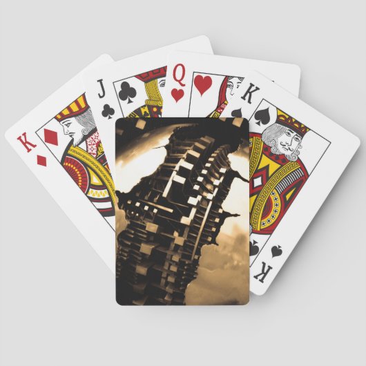 バラ金ゴールドスチームパンククラシックトランプ トランプ (裏面)