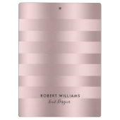 バラ金ゴールドストライプ型 クリップボード (裏面)