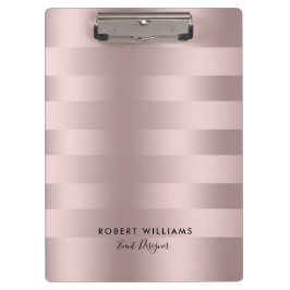 バラ金ゴールドストライプ型 クリップボード