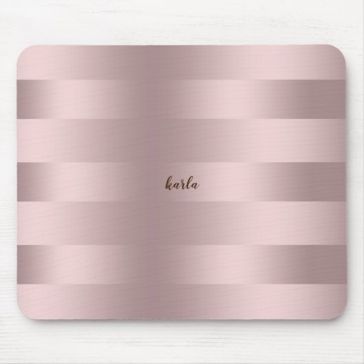 バラ金ゴールドストライプ型 マウスパッド (正面)