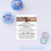 バラ金ゴールドストリップ – ブラックゴキブリ – 害虫駆除 チラシ (シングル)