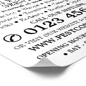 バラ金ゴールドストリップ – ブラックゴキブリ – 害虫駆除 ポスター (角)