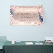 バラ金ゴールドストリングライトブルーバラ結婚ズ 横断幕 (トレードショー)