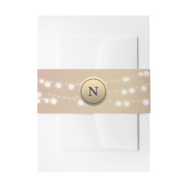 バラ金ゴールドストリングライトベリーバンド 招待状ベリーバンド