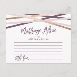 バラ金ゴールドストリーマー結婚アドバイスカード アドバイスカード