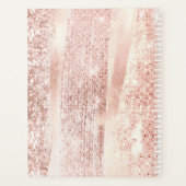 バラ金ゴールドストロークヘアスタイルリストアポイントメントブック プランナー手帳 (裏面)