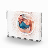 バラ金ゴールドスノーフレーククリスマスホリデーフォトブロック フォトブロック (右)