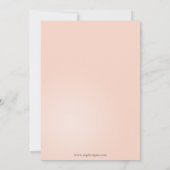 バラ金ゴールドスノーフレークスウィンターブライダルシャワー招待状 招待状 (裏面)