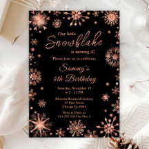 バラ金ゴールドスノーフレークスバースデーパーティー