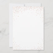 バラ金ゴールドスノーフレークビジネスクリスマスカード 招待状 (裏面)