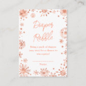 バラ金ゴールドスノーフレーク冬おむつラッフル エンクロージャーカード (正面)