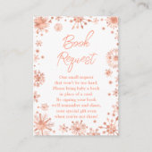 バラ金ゴールドスノーフレーク冬のブックリクエスト エンクロージャーカード (正面)