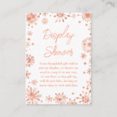 バラ金ゴールドスノーフレーク冬ディスプレイシャワー エンクロージャーカード (正面)