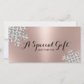 バラ金ゴールドスノーフレーク美しいサロンギフト券 (正面)