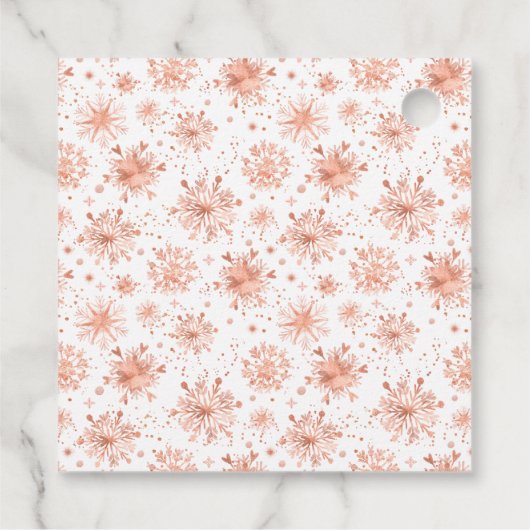 バラ金ゴールドスノーフレーク誕生日サンキューユー フェイバータグ (裏面)