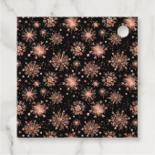 バラ金ゴールドスノーフレーク赤ちゃんシャワーありがとう フェイバータグ (裏面)