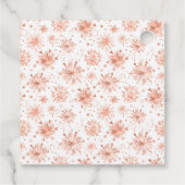 バラ金ゴールドスノーフレーク赤ちゃんシャワーありがとう フェイバータグ (裏面)