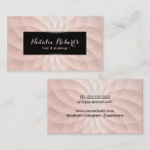 バラ金ゴールドスパイラルヘモダンア&化粧美しいサロン 名刺 (正面/裏面)