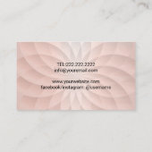 バラ金ゴールドスパイラルヘモダンア&化粧美しいサロン 名刺 (裏面)