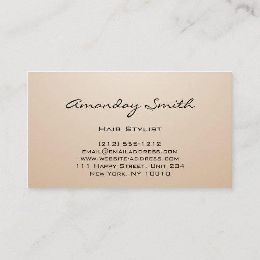 バラ金ゴールドスパロゴウェルネス美容師 名刺 (裏面)