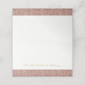 バラ金ゴールドスパークリピンクグリッター座席表 プレイスカード (外部開封)