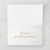 バラ金ゴールドスパークリピンクグリッター座席表 プレイスカード (内部開封)