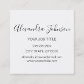 バラ金ゴールドスパークリーグリッターまつ毛エクステンション スクエア名刺 (裏面)