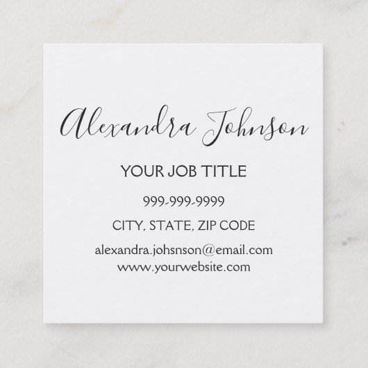 バラ金ゴールドスパークリーグリッターまつ毛エクステンション スクエア名刺 (裏面)