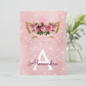 バラ金ゴールドスパークルキットンガーリーバースデーパーティー 招待状 (スタンド正面)