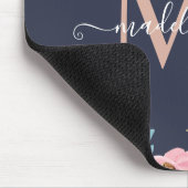 バラ金ゴールドスパークルグラムグリッタードリップスアイパドケース マウスパッド (コーナー)