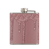 バラ金ゴールドスパークルグラムグリッタードリップスモノグラム フラスク (裏面)