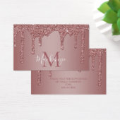 バラ金ゴールドスパークルグリッタードリップスモノグラム (デスク)