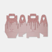 バラ金ゴールドスパークルグリッタードリップスモノグラム フェイバーボックス (折り畳みなし)