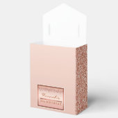 バラ金ゴールドスパークルグリッタードリップ誕生日ギフトボックス フェイバーボックス (オープン)