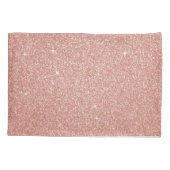 バラ金ゴールドスパークルグリッターモノグラムネーム&イニシャル 枕カバー (裏面)