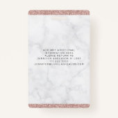 バラ金ゴールドスパークルサロンロゴフォトスタイリストID バッジ (裏面)