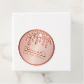 バラ金ゴールドスパークルドリッピードリップバースデーパーティギフト フェイバータグ (インサイチュ)