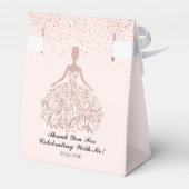 バラ金ゴールドスパークルドレスキンセアニラグリッターピンク フェイバーボックス (裏面サイド)