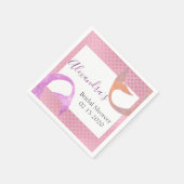 バラ金ゴールドスパークルマーメイドブライダルシャワーナプキン スタンダードカクテルナプキン (角)