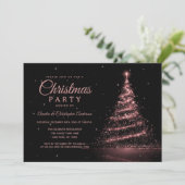 バラ金ゴールドスパークルライトツリークリスマスパーティー 招待状 (スタンド正面)