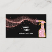 バラ金ゴールドスプレークリーナーインストラグラムQrコード 名刺 (正面)