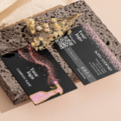 バラ金ゴールドスプレークリーナーインストラグラムQrコード 名刺