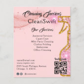 バラ金ゴールドスプレークリーナーハウスクリーニング チラシ (正面)