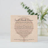 バラ金ゴールドスプーンフォーク料理クラス招待状テンプレート 招待状 (スタンド正面)