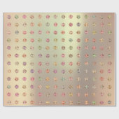 バラ金ゴールドスワロフスキークリスタルミントコッパーピンク ラッピングペーパー (フラット)