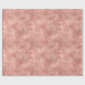 バラ金ゴールドゼブラプリント ラッピングペーパー (フラット)