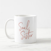バラ金ゴールドソウルシスターギフト最高のfor  friend コーヒーマグカップ (左)