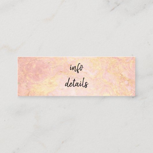 バラ金ゴールドソーシャルメディアの名刺 スキニー名刺 (裏面)