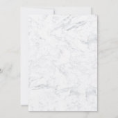 バラ金ゴールドタイポグラフィ大理石卒業ブランチ 招待状 (裏面)